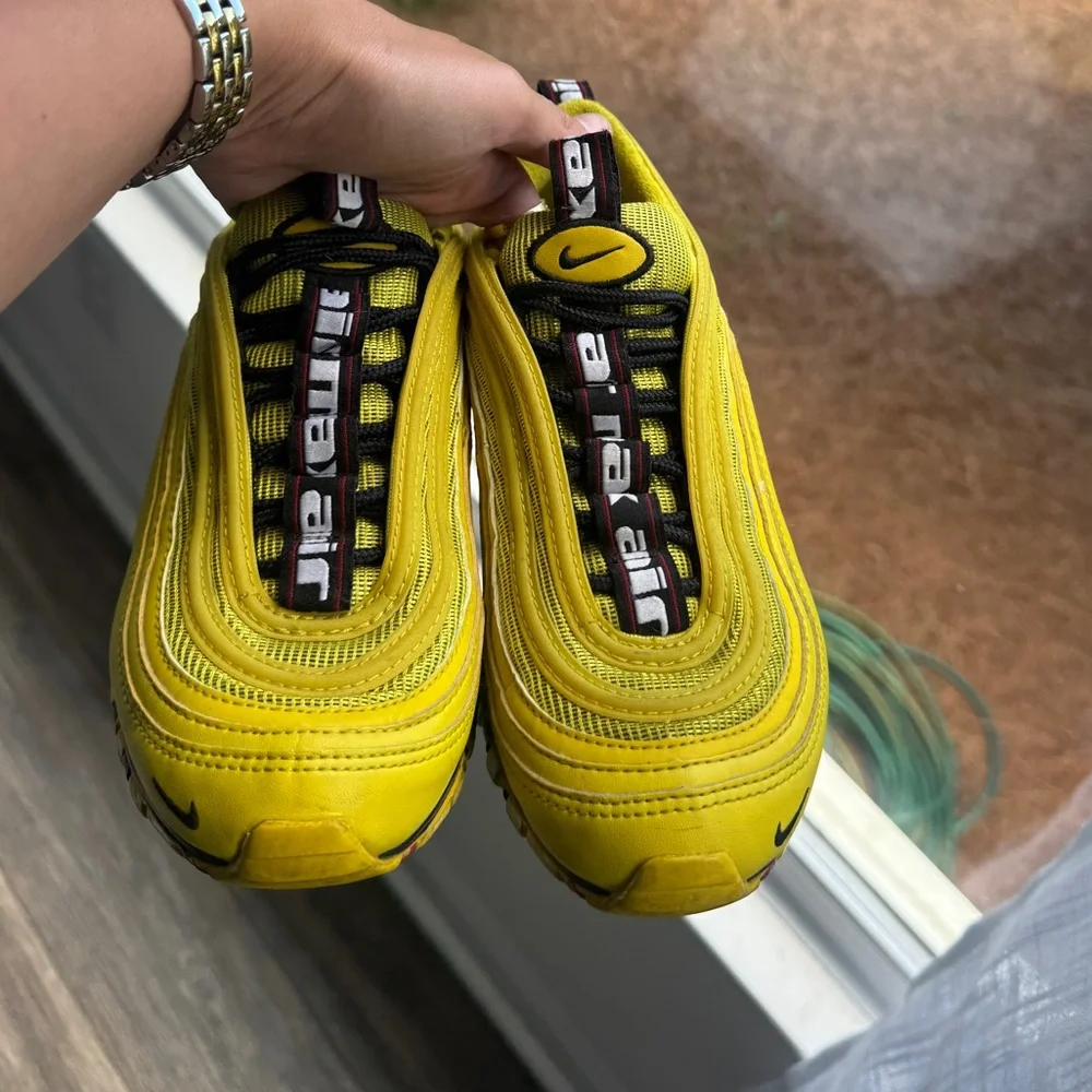 Nike air max 97 bright citron yellow black 4y 5.5
